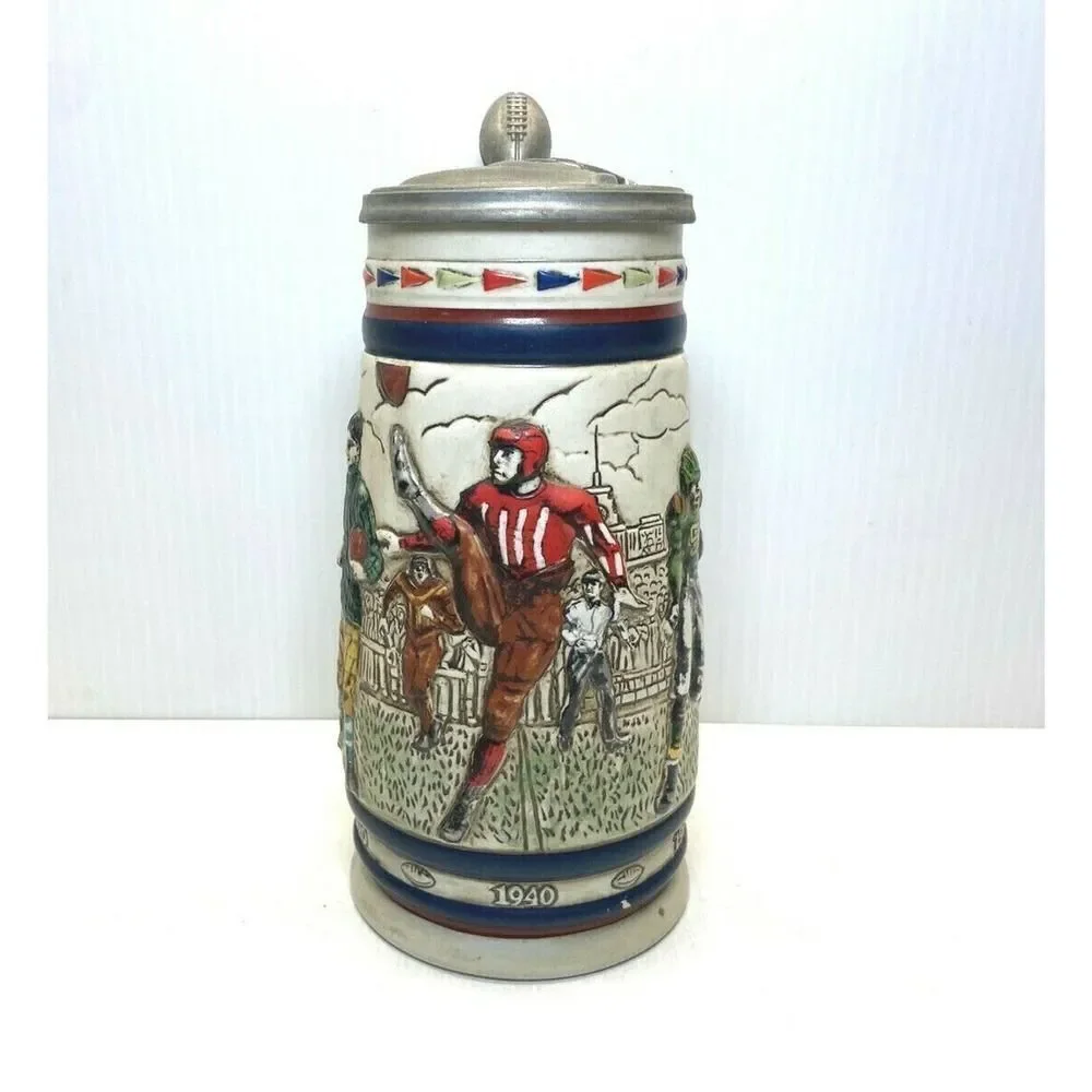 Vintage Avon NFL Football Beer Stein #12614 1983 Made In Brazil 1983